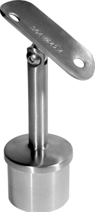 OK-Line Support de main courante avec articulation en capuchon (Acier inoxydable A2)