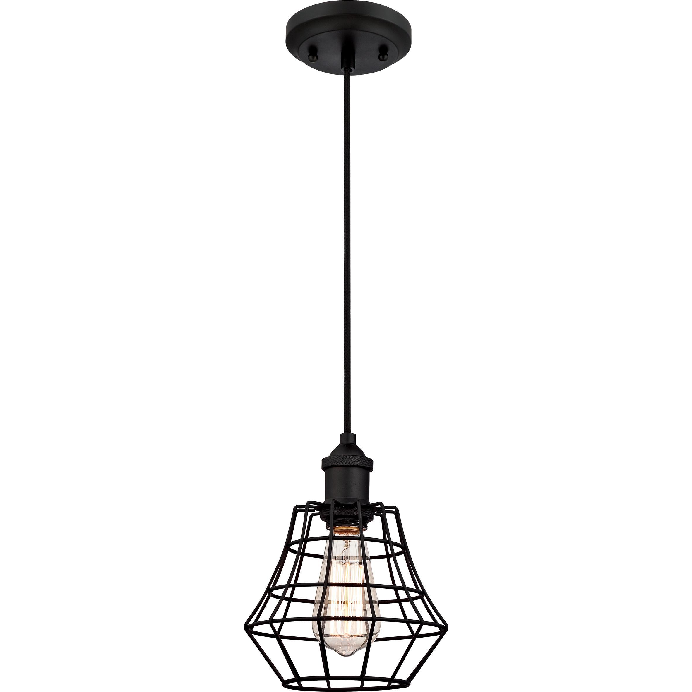 Thumbnail - Westinghouse, Pendelleuchte, Pendelleuchte Nathan Mattschwarz mit 1 Lampe (E27)
