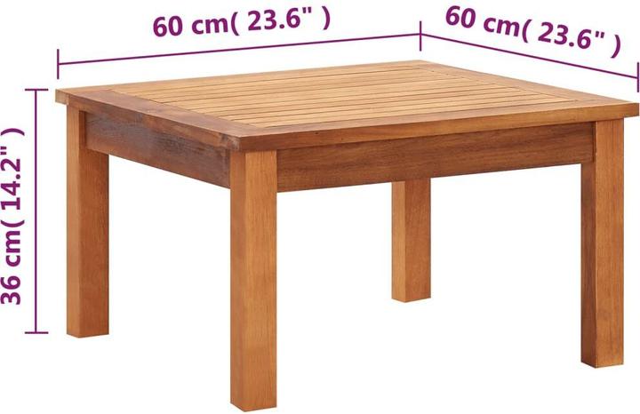 Actual product image vidaXL Garten Couchtisch