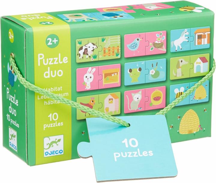 Produktbild Djeco Duo Lebensraum (20 Teile)