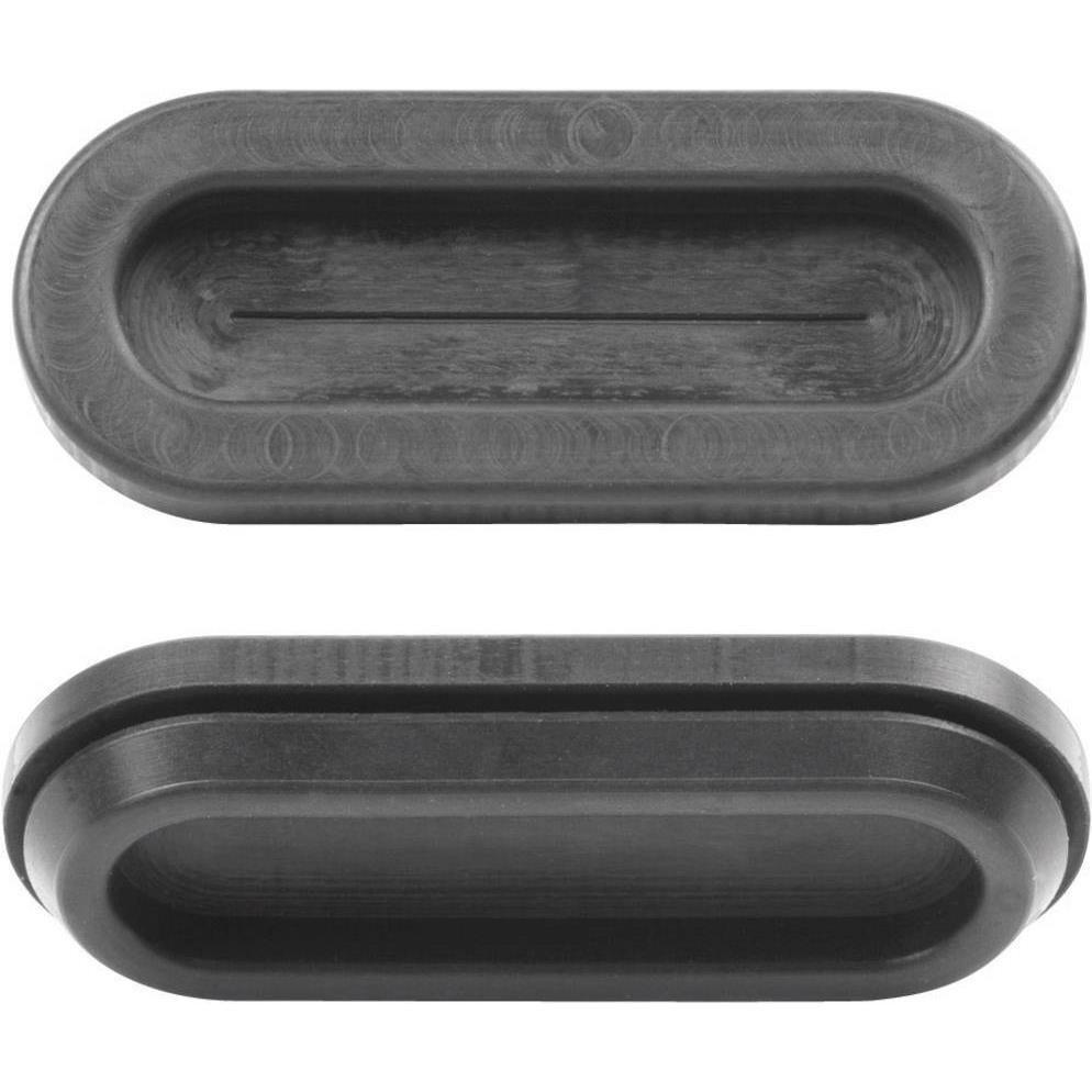 PB Fastener, Kabelschutz + Kabelführung, 1028-01 Kabeldurchführung Langloch Klemm-Ø (max.) 26.6 mm PVC Schwarz 1 St. (Ka...