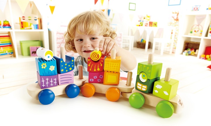 Produktbild Hape Fantasiebausteine Eisenbahn 17tlg.