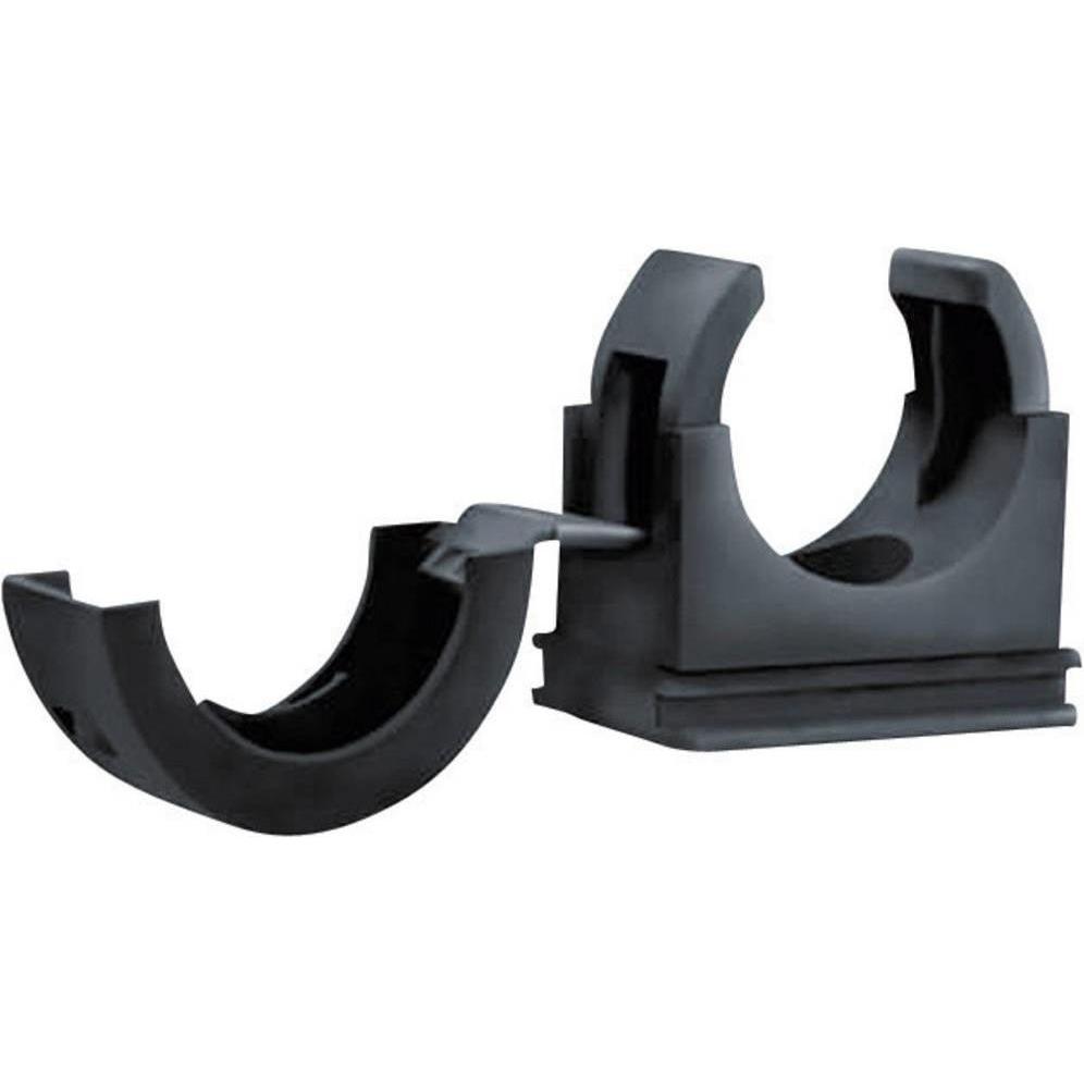 HellermannTyton, Kabelschutz + Kabelführung, Schlauchhalter Schwarz (Kabeldurchlass, 51 mm)