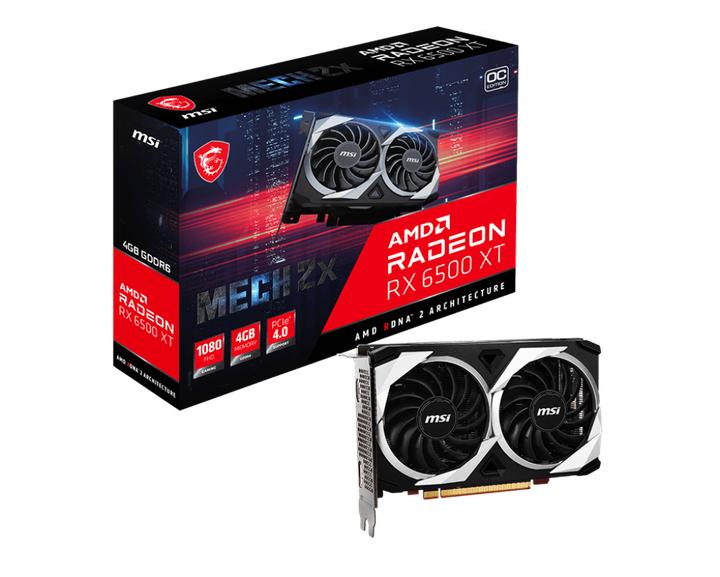 Immagine prodotto MSI Radeon RX 6500 XT Mech 2X 4G OC (4 GB)