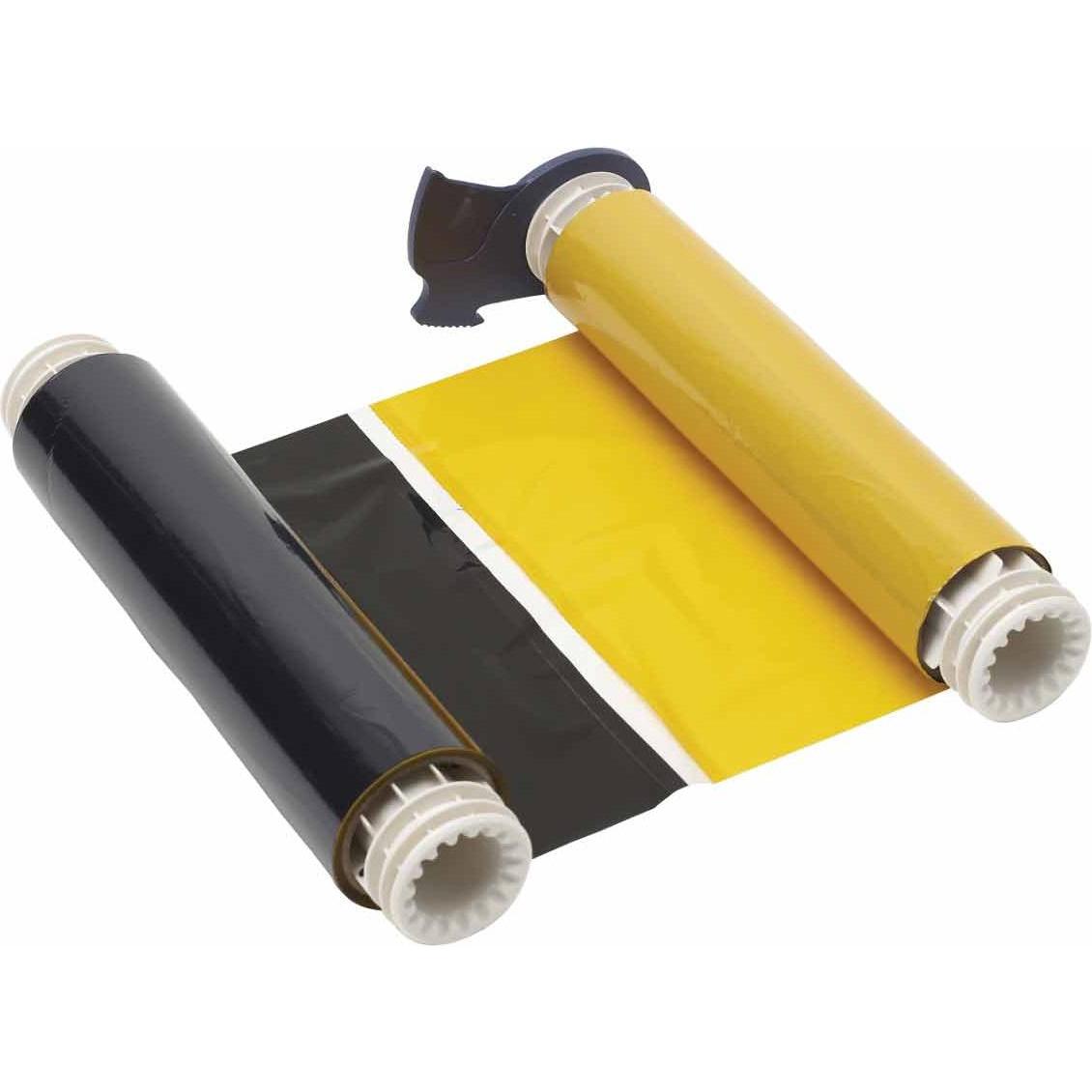 Brady B85-R-220x60-BK/YL-380P, Farbband, Schwarz/Gelb, 220.00 mm x 60.00 m, Farbfeldlänge 380.00 m (B85-R-220X60-BK/YL-380P)