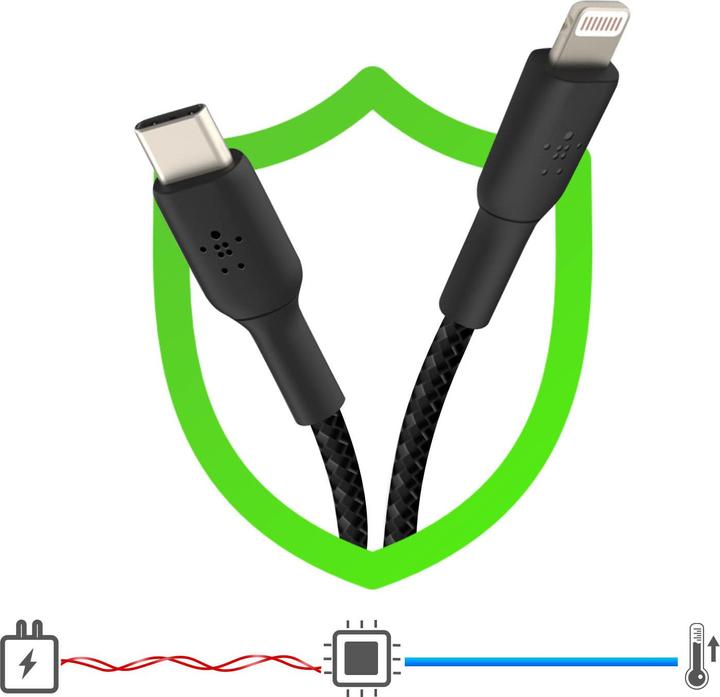 Image du produit Belkin Boost Charge USB-C - Foudre (1 m, USB 2.0)