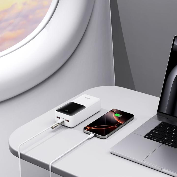 Immagine prodotto Tech-Protect Powerbank PB03 30000mAh 22.5W - white (30000 mAh, 22.50 W, 37 Wh)