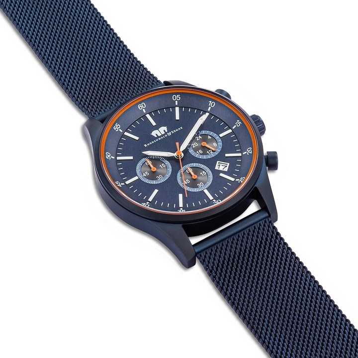 Produktbild Herren Chronograph Goodwill Edelstahl blau - 26527 (Chronograph, 43 mm)