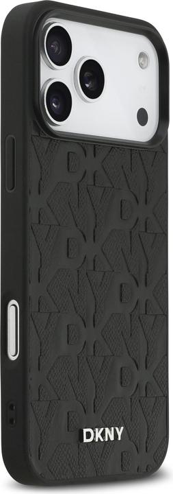 Produktbild DKNY PU Leather Grid Pattern Magsafe Case for iPhone 17 Pro Max Black (Apple iPhone 17 Pro Max)
