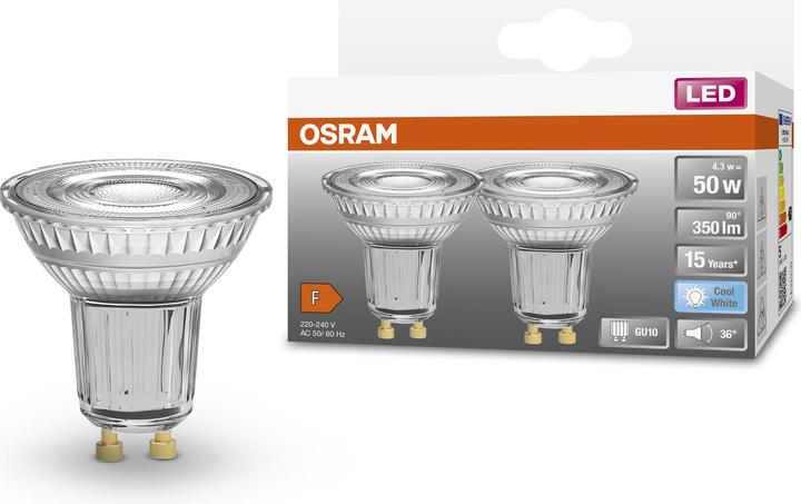 Produktbild Osram Reflektor (GU10, 4.30 W, 350 lm, 2 x, F)