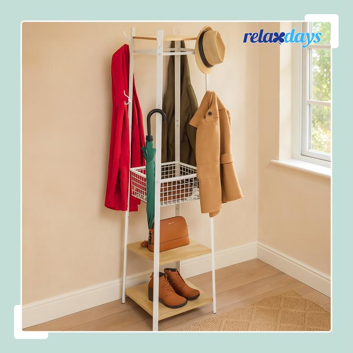 Actual product image Relaxdays coat rack
