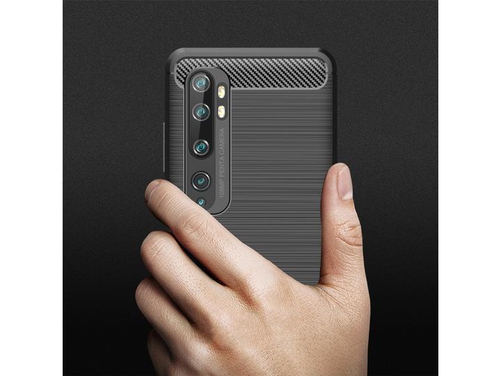 Actual product image Screenguard Xiaomi Mi Note 10 Cover Carbon Brushed Soft TPU (Xiaomi Mi Note 10)