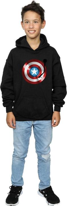 Immagine prodotto Captain America Turntable Felpa con Cappuccio Ragazzi (140, 146)