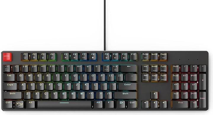 Glorious PC Gaming Race GMMK-BRN-V2 en taille réelle, normes ANSI US, commutateur Gateron Brown (US, Filaire)