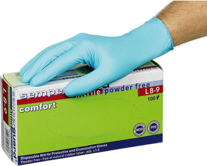 Actual product image Semperguard Einweg-Nitril-Handschuh (7, 8, M)
