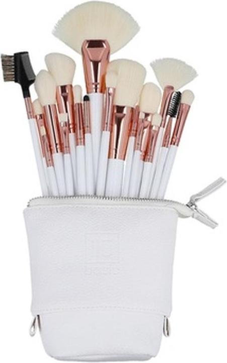 Immagine prodotto Ilu Basic Set 18 pennelli per il trucco con sacchetto bianco (Set)