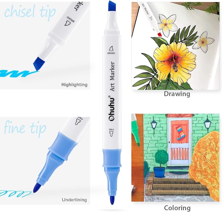 Produktbild Ohuhu Kunstmarker (Mehrfarbig, 48 x)