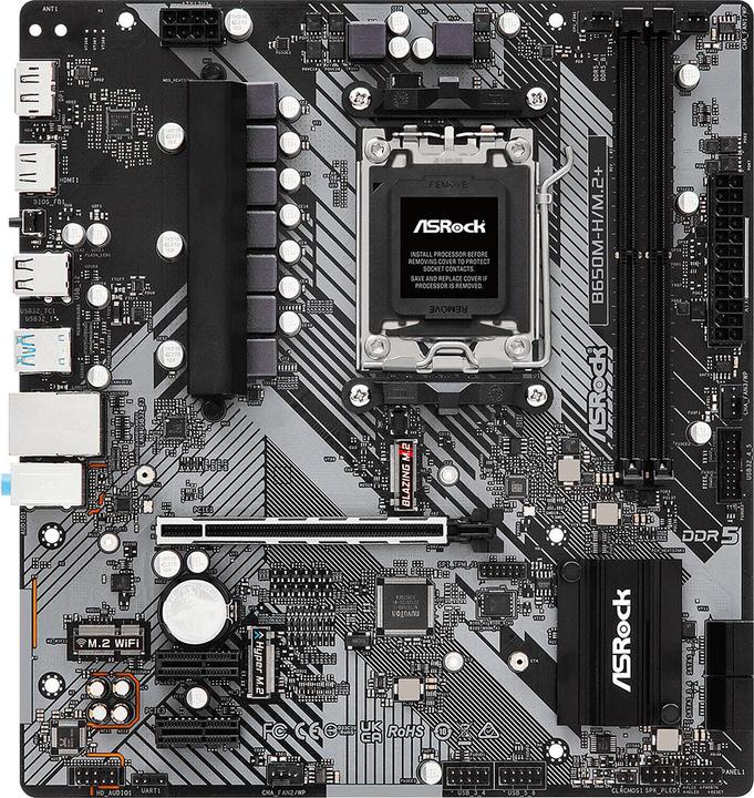 AsRock B650M-H/M.2+ (AM5, AMD B650, mATX)