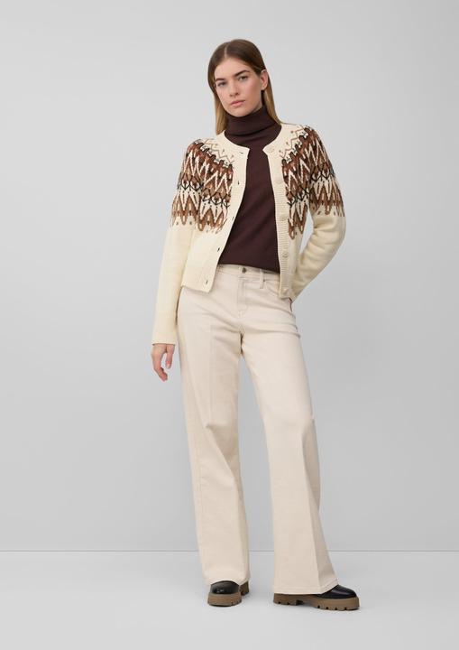 Produktbild s.Oliver Strickjacke Jacquard-Strickjacke im Relaxed Fit (38)