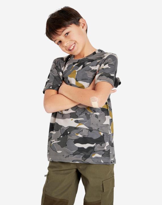 Produktbild Solognac T-Shirt Kinder Camouflage WOODLAND grau (134)