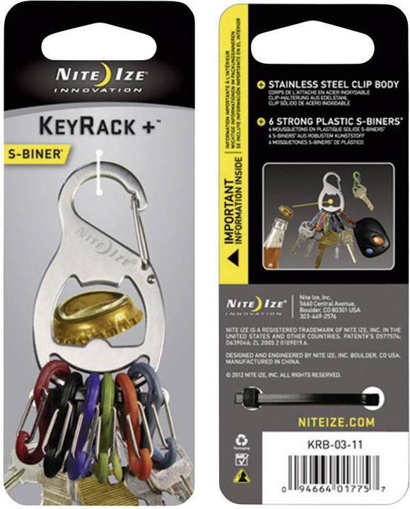 Actual product image Nite Ize Key carabiner KeyRack 6