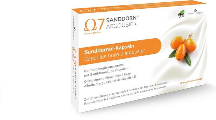 Immagine prodotto Sanddorn Olio di olivello spinoso Argousier (60 Pezzo/i, Pillole, 65 g)