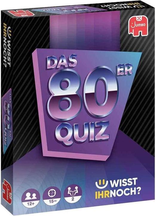 Produktbild Jumbo Das 80er Quiz: Wisst Ihr Noch? (Deutsch, Französisch, Italienisch, 2 Spieler)