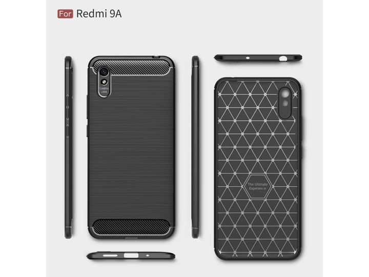 Actual product image Screenguard Xiaomi Redmi 9A Cover Carbon Brushed Soft TPU (Xiaomi Redmi 9A)
