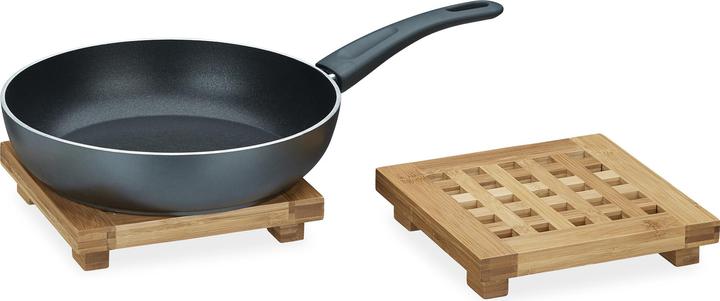 Relaxdays Coaster set (2 x, Pan coaster)