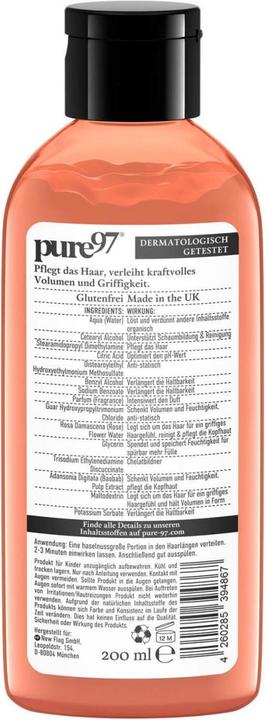Actual product image Pure97 Wild Rose & Baobab Conditioner (200 ml)