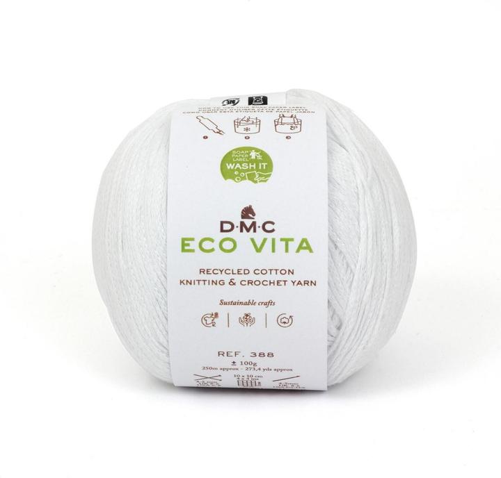 Actual product image DMC Wool Eco Vita 100 g, White (250 m)