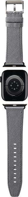 Produktbild Karl Lagerfeld Pasek KLAWMSAKLHPG Apple Watch 38/40/41mm srebrny/silver strap Saffiano Monogram (38 mm, 40 mm, 41 mm, saffiano leather)