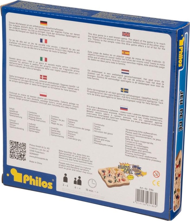 Actual product image Philos Dice game (Swedish)