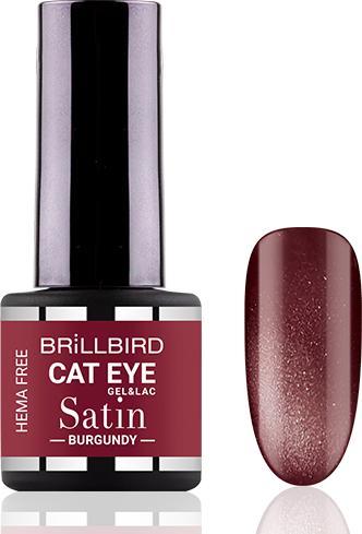 BrillBird Cat Eye SATIN - Bourgogne 4ml (Bourgogne, Vernis à ongles effet gel)
