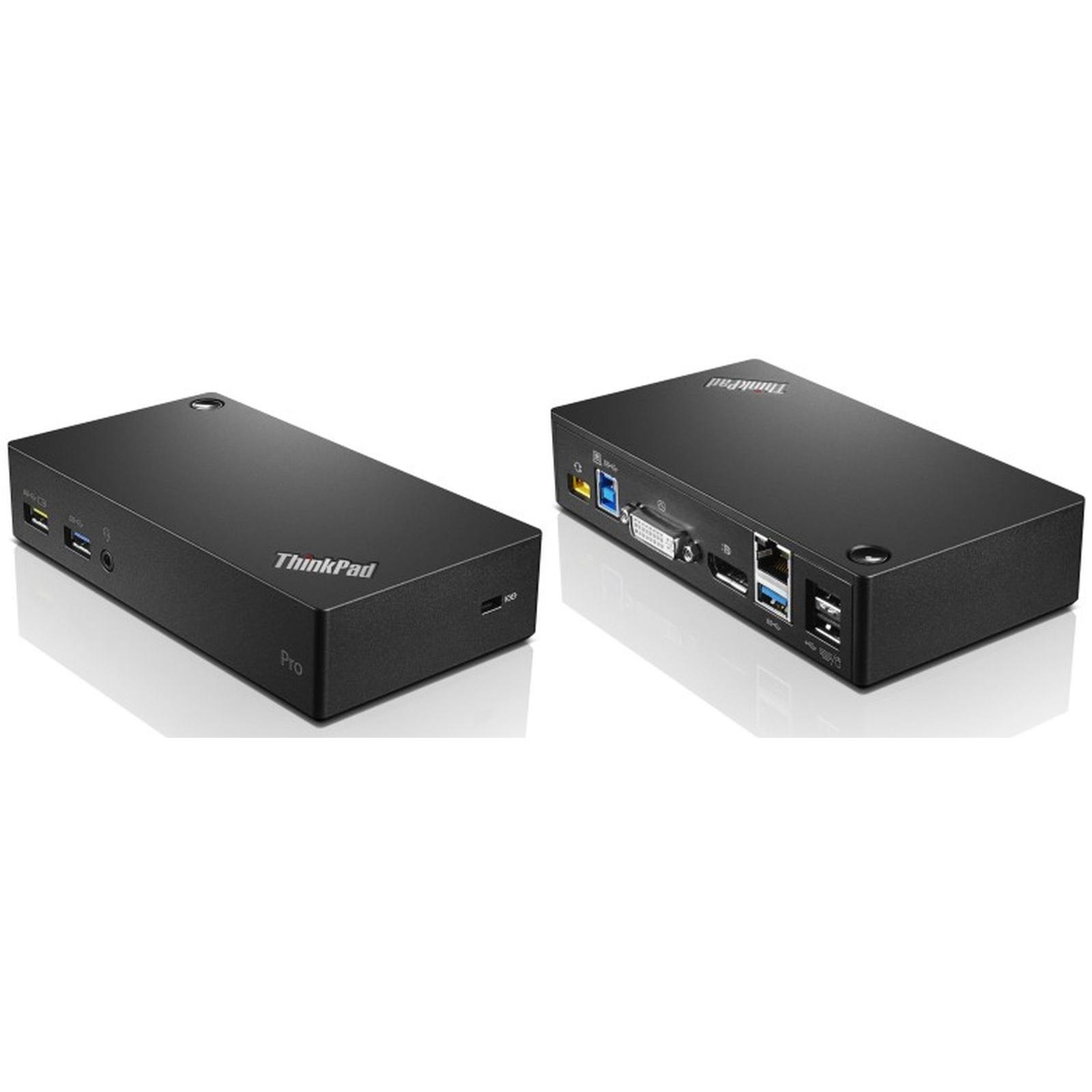 Lenovo ThinkPad USB 3.0 Pro Dock - Dockingstation - USB - DVI, DP - GigE - 45 Watt - It (USB-B, 10 P