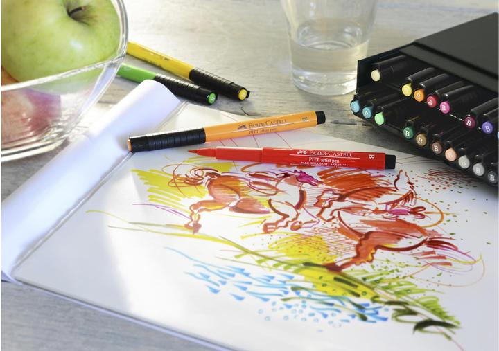 Produktbild Faber-Castell Pitt Artist Pen (Mehrfarbig, Basic, 6 x)
