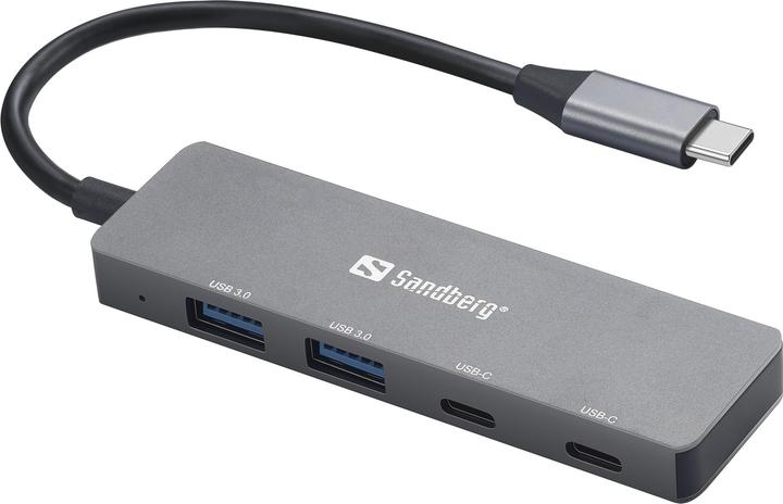 Immagine prodotto Sandberg Hub da USB-C a 2xUSB-A+2xUSB-C (USB-C, 4 porte)