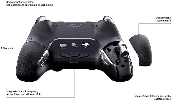 Produktbild Nacon Gaming Revolution Unlimited Pro Controller - Black (PS4)