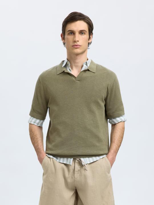 Image du produit Selected Slhmattis Ss Knit Sun Open Polo Noos (XL)