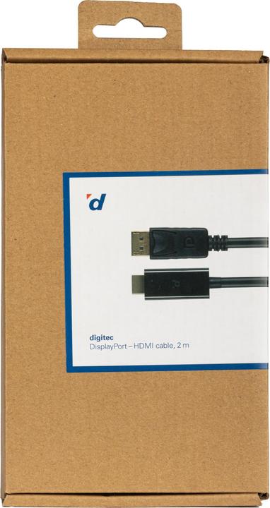Actual product image Digitec DisplayPort - HDMI (2 m, DisplayPort, HDMI, 2.0)