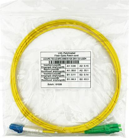 Produktbild BlueOptics Duplex LWL Patchkabel LC-UPC/LC-APC Singlemode 30 Meter (30 m)