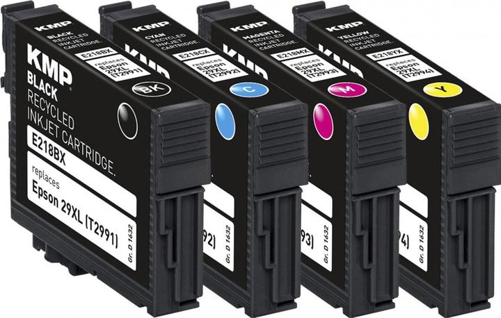 Actual product image KMP E218VX Multipack BK/C/M/Y compatible with Epson T 2996 XL (M, C, Y, FC)