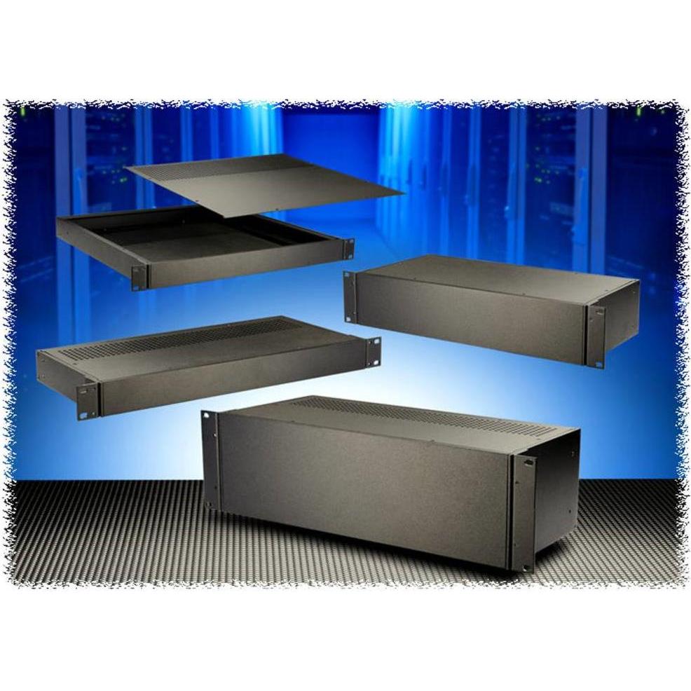 Hammond RM2U1918VBK Universal-Gehäuse, Elektronikzubehör + Gehäuse, Schwarz