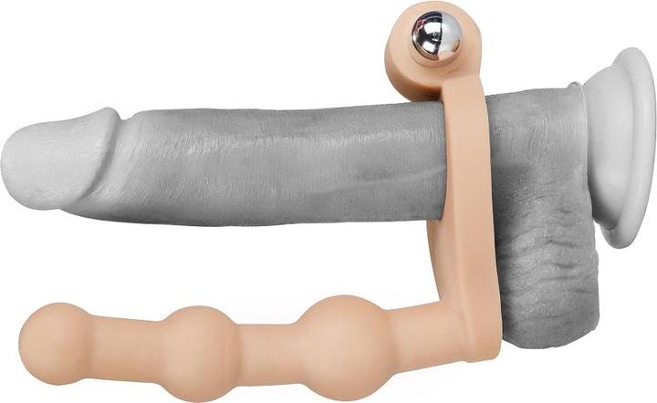 Actual product image Lovetoy Anal Stimulator The Ultra Soft Bead 6 with Vibration Flesh