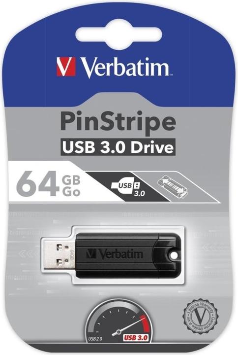 Actual product image Verbatim PinStripe USB Stick (64 GB, USB-A)