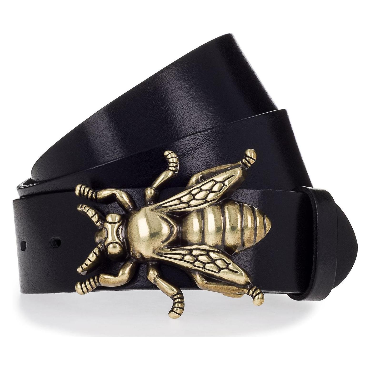 Vanzetti, Damen, Gürtel, 40mm Leather Belt, Schwarz, (80)