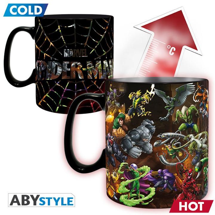 Actual product image ABYstyle Tazza Marvel Heat Change : Spider-Man Multiverse (ax2) (460 ml, 1x)
