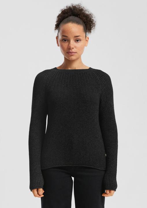 Produktbild S.Oliver Strickpullover Melierter Strickpullover mit Raglanärmeln (XL)
