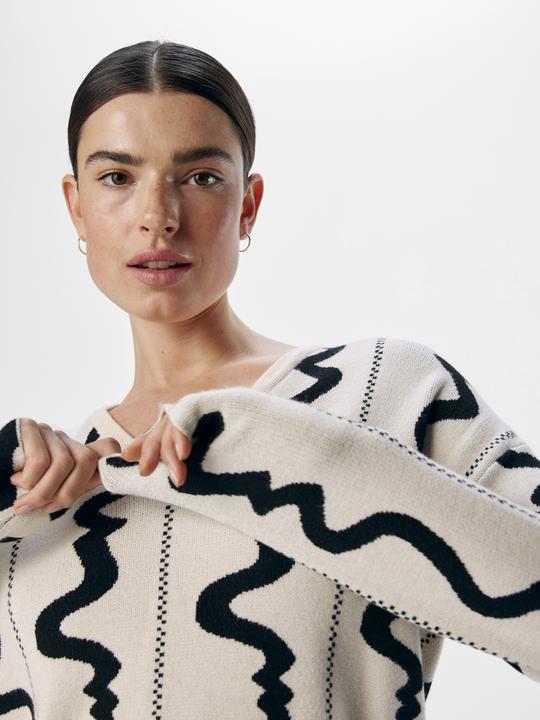 Produktbild Object V-Ausschnitt Strickpullover (S)