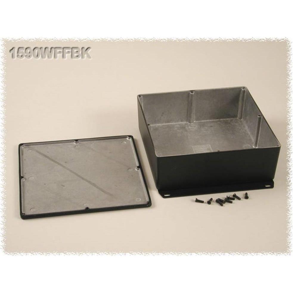 Hammond 1590WFFBK Universal-Gehäuse 18 (Gehäuse), Elektronikzubehör + Gehäuse, Schwarz